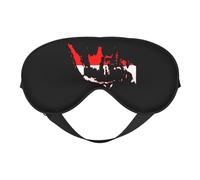 Flag of Indonesia Map 11 Flag of Indonesia Map Sleep Masks Adjustable Strap Soft Eye Mask for Women Men Travel Work Home