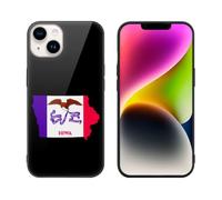 Flag Of Iowa State Glass Phone Case Suitable for iPhone 14 Series