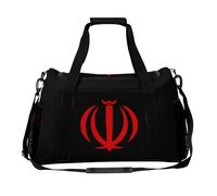 Flag of Iran Large Capacity Travel Duffel Bag Sport Weekender Overnight Backpack Lightweight Luggage Bags