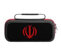 Flag of Iran Portable Carrying Case Compatible with Switch Lightweight Protective Travel Cases