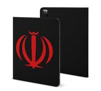 Flag of Iran Printed Tablet Cases Compatible with iPad Series Pencil Holder Slim Trifold Stand Protective Cover