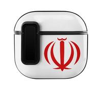 Flag of Iran Printed Wireless Bluetooth Earphone Protective Holder Compatible with Airpods 4 Funny Earbud Case
