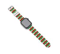 Flag of Iran Silicone Watch Bands Compatible with Apple Watch Slim Watch Straps with Quick Release