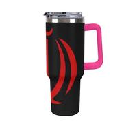 Flag of Iran Travel Mug with Handle & Straw 40oz Stainless Steel Water Bottle Double Wall Tumbler