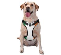 Flag of Irish Dog Harness for Small, Medium, and Large Dogs-Adjustable, Breathable Dog Vest with Quick Release Buckles