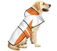 Flag Of Irish Waterproof Dog Raincoat And Rain Jacket With Hood, Reflective Strips And Adjustable Belly Strap, Fits Small To Large Dogs