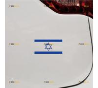 Flag of Israel Israeli Jew Jewish Sticker Decal Vinyl - 2 Pack Blue 10.2cm - for Car Boat Laptop Cup No Background Die-Cut
