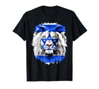 Flag of Israel lion Jewish Israel Flag T-Shirt