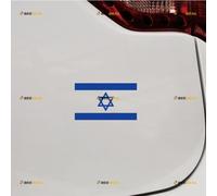 Flag of Israel Sticker Decal Vinyl Israeli Jew - 2 Pack Blue 10.2cm - for Car Boat Laptop Cup No Background Die-Cut