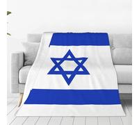 Flag of Israel Throw Blanket Israel Flannel Blankets for Israelis Couch Bed Sofa 60"x50"