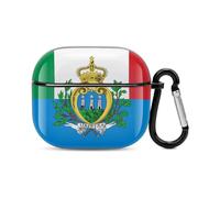 Flag of Italy And San Marino Funny Earphone Cases Compatible for AirPods 3
