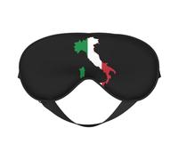 Flag of Italy Map 10 Flag of Italy Map Sleep Masks Adjustable Strap Soft Eye Mask for Women Men Travel Work Home