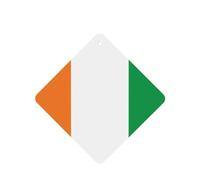 Flag Of Ivory Coast Car Air Fresheners Cards - Set Of 4 Pieces,For Cars & Home, Long-Lasting Lavender Fragrance