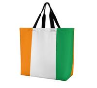Flag of Ivory Coast Grocery Bag Shoulder Shopping Tote Bags