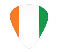 Flag of Ivory Coast Guitar picks 12 pieces, ABS material, smooth edges, comfortable feel, 3 optional thicknesses