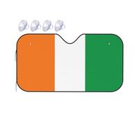 Flag of Ivory Coast Medium Car Windshield Sunshade - Quick Cooling in The car in Summer, Portable Storage Sunshade