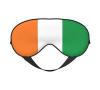 Flag of Ivory Coast Print Eye Mask for Comfortable Sleep â€“ Elastic Nighttime Shade, Perfect for Plane, Travel, and Meditation