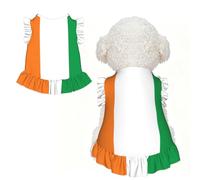 Flag of Ivory Coast Ruffle Dog Dress Frilly Sleeveless Breathable Summer Party for Small Dogs Cats S