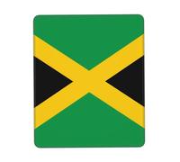 Flag of Jamaica Anti-wear Stitching, Textured Waterproof Computer Mouse pad with Anti-Slip Rubber Base, Suitable for laptops, Office and Home Gaming Mouse Pads. 8.3 x 10.3 in
