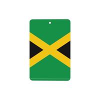 Flag Of Jamaica Car Air Fresheners Cards - 6 Pieces,Cardstock Scented Decor For Cars,Bedrooms, Closets
