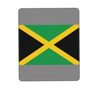 Flag of Jamaica Desk Pad, Washable for Office/Gaming/Writing, Rubber Base, Polyester Surface