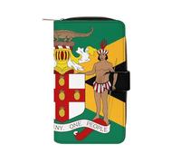 Flag of Jamaica Fashion Wallet Credit Card Holder Slim Coin Pocket Purse Handheld Phone Bags for Women Men 8×4.5×1.5 Inches