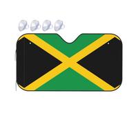 Flag of Jamaica It is a car Windshield Sun Visor, which Does not take up Too Much Space and Protects The Environment Inside The car.
