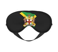 Flag of Jamaica Map 11 Flag of Jamaica Map Sleep Masks Adjustable Strap Soft Eye Mask for Women Men Travel Work Home
