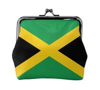 Flag of Jamaica print Cute Buckle Coin Purses Vintage Pouch Kiss lock Change Purse Wallets for Women Fashion, Black, One Size, Vintage