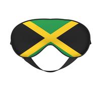 Flag of Jamaica Print Eye Mask,Silk-Like Sleep Mask,Night Sleeping Mask for Men Women,for Sleep Relaxation