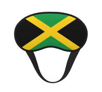Flag of Jamaica Print Unisex Blackout Sleep Mask Comfortable Eye Mask for Travel Meditation Sleep Travel
