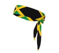 Flag of Jamaica Sports Cooling Headband Neutral Double Sided Headband Running Fitness Karate Yoga Soccer Use
