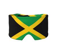 Flag of Jamaica Unisex Side Sleeping Headband, Sleeping Eye Mask and Ear Muffs, (26.8 * 4.3 inches), Indoor and Outdoor Travel Yoga Adjustable Comfort Eye and Ear Muffs,