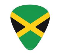 Flag of Jamaica Wear-resistant guitar picks for guitar, bass, electric guitar, ukulele, thin, medium, heavy, 12-piece guitar picks