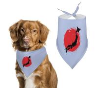 Flag of Japan Cute Dog Bandana Triangle Adjustable Washable Cat Scarf Pet Accessories
