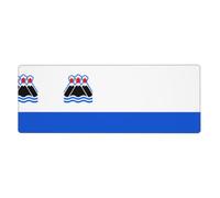 Flag of Kamchatka Peninsula Extra Large Desk Mat 11.8x31.5-Non Slip Gaming Mouse Pad with Stitched Edge, Waterproof Keyboard Pad for Office