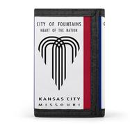 Flag of Kan-SAS City, Missouri Funny Trifold Wallet RFID Blocking Front Pocket Wallets with ID Window Gifts for Men Women