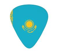 Flag of Kazakhstan Patterned guitar picks - (thin/medium/thick) free to choose, suitable for all kinds of string instruments,