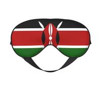 Flag of Kenya 1 Flag of Kenya Sleep Masks Adjustable Strap Soft Eye Mask for Women Men Travel Work Home