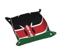 Flag of Kenya Desktop Organizer Tray Classic and Stylish Ideal for Storing Small Items Such as Keys and Coins