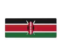 Flag of Kenya Gaming Desk Mat, Wide Surface Desk Pad for Keyboard, Mouse and Improved Gaming Stability