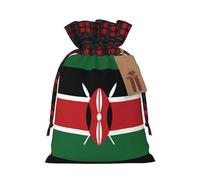 Flag Of Kenya Holiday Printed Drawstring Pouch S For Festival Wrapping, Storage And Party Use