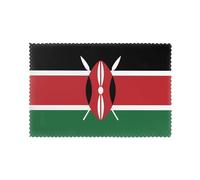 Flag of Kenya Placemats for Dining Table Set of 6 - Waterproof - Wipe Clean - Heat Resistant - Anti Slip Dining Table Place Mats, Suitable for Indoor & Outdoor Use, 18’’Ã-12’’