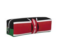 Flag of Kenya Print Adults Pencil Case Pouch Stationery Organizer Office Travel Supply Accessory