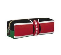 Flag of Kenya Print Adults Pencil Case Pouch Stationery Organizer Office Travel Supply Accessory