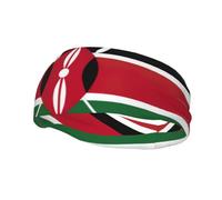 Flag of Kenya print Sports sweatband Non-slip,Running, Gym and breathabl Hairband for Women and Men