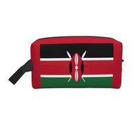 Flag of Kenya Print Toiletry Bag for Women Travel Toiletry Bag, Spacious Capacity Cosmetic Bag for Men