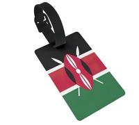 Flag of Kenya Print Travel Luggage Tag Privacy Protection Travel Bag Id Labels Personalized Label Address
