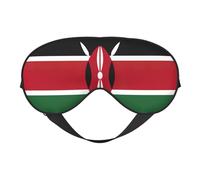 Flag of Kenya Printing Double-Sided Design Sleep Aid, Soft Eye Mask for Sleep,Yoga,Adjustable Strap, Blocks Light