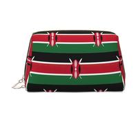 Flag of Kenya Travel Makeup Bag, Organizer Bag with Divider,Portable Zipper Toiletries Storage Case